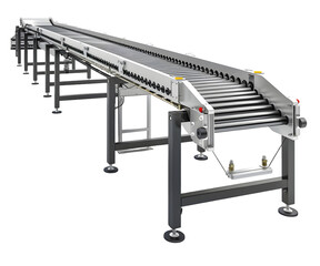 Conveyor belt system designed for efficient material handling in a modern industrial setting