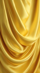 Yellow Fabric Drape Background with Soft Lighting. High quality