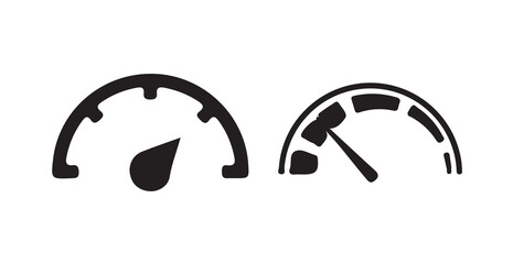 Speedometer  icon, Speedometer indicator icon collection. Speed indicator,  vector illustration eps 10.