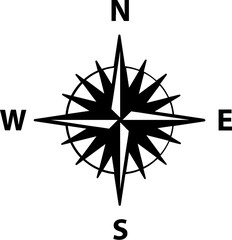 Fototapeta premium Compass Nautical and Geometric Navigation Tool