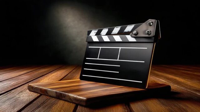 Engaging clapperboard setup for cinematic productions