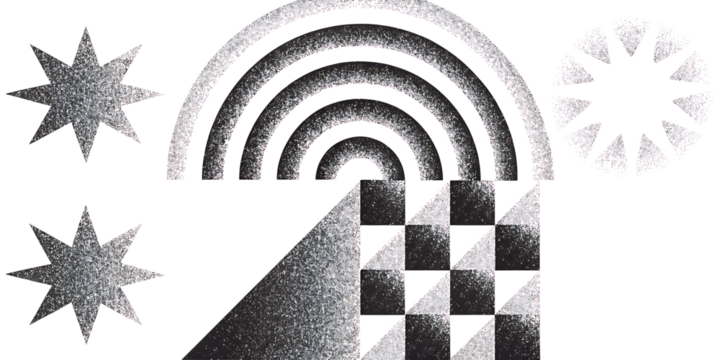 sprayed black half circles composition graffiti isolated on white background, png, ai generated.