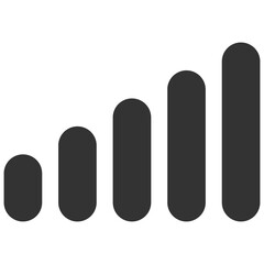 black silhouette signal icon