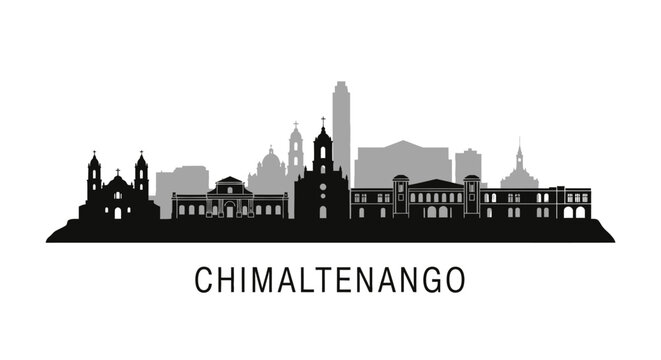 Chimaltenango Skyline with Guatemala Cityscape.
