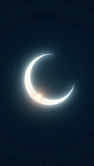 "Minimalist abstract crescent logo for moonlight harvester, soft gradient glow, sleek silhouette, magical modern branding"
