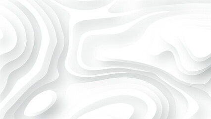 Obraz premium White papercut topography relief vector background illustration for your design. Geographic mountain relief. Abstract lines background. 