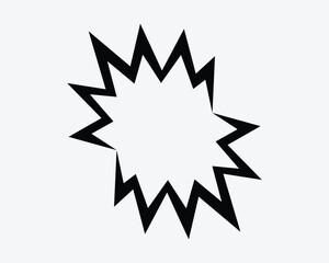 Fototapeta premium Explosion Icon Starburst Sign Expansion Explode Graphic Symbol Fireworks Expand Boom Bomb Explosive Dynamite Spark Burn Light Star Burst Power Energy