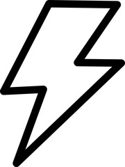 Lightning bolt icon symbolizing energy, electricity, and power