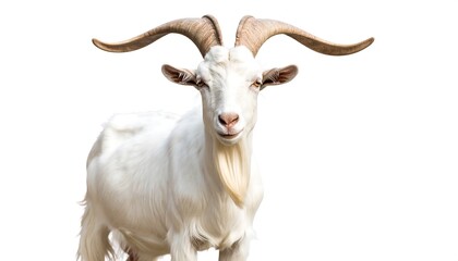 White goat portrait