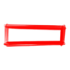 Red rectangular frames on transparent background. PNG.