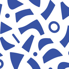 Seamless black and white geometric pattern