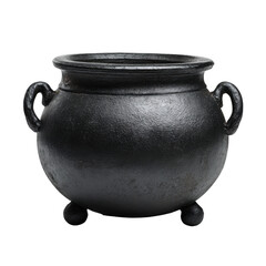 black cauldron for witches isolated [Transparent Background PNG].