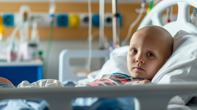 Crian&ccedil;a careca no hospital