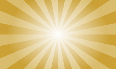 Satin sheen gold Brown Sunburst Background. Abstract Rays Texture Background. Sunburst Background with Yellow Rays. Vector Illustration.