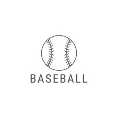 Baseball logo with dynamic, sporty style for energetic and team focused branding.