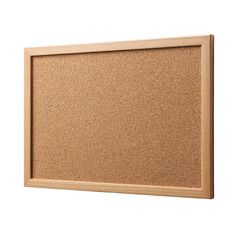 Fototapeta premium A wall-mounted cork board for pinning up art prints or photographs in a home gallery sale. [Transparent Background PNG].