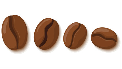 premium arabica coffee beans vector art isolated white