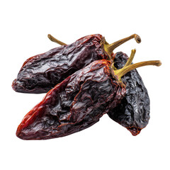  Chipotle Morita, a whole smoke-dried overripe Jalapeno chile peppers isolated [Transparent Background PNG]