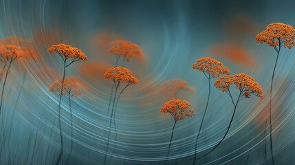 KINETISCHE BLUMENKOMPOSITION: ABSTRAKTE BL&Uuml;TEN IN BEWEGUNG