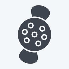 Icon Candy. related to Halloween symbol. glyph style. design editable