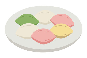 Songpyeon on a Plate