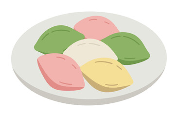 Songpyeon on a Plate