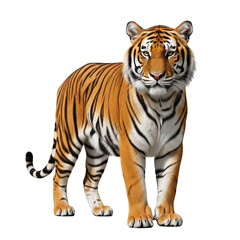 Obraz premium tiger on white background
