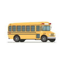 Side View of a Classic Yellow School Bus (1)