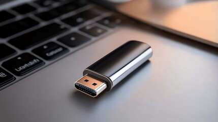 A highspeed USB connectivity device on a clean office desk