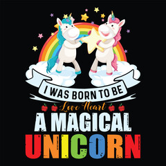 Unicorn T Shirt Design T Shirt Print Template, Typography Design For Shirt, Mugs, Iron, Glass, Stickers, Hoodies, Pillows, Phone Cases, etc