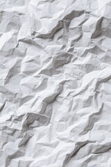Fototapeta premium Close-up crumpled white paper texture (2)