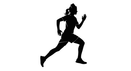 nurse running silhouette illustrating healthcare speed efficiency and dedication in urgent medical situations