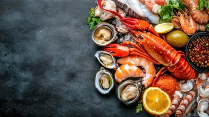 Seafood Extravaganza: A Culinary Delight of Fresh Lobster, Shrimp, Oysters, and Mussels