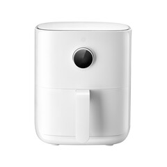 White air fryer on a white background