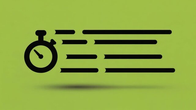 Dynamic countdown timer animation emphasizes speed and efficiency seamlessly