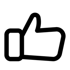 Obraz premium Like icon with line style