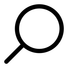 Search icon with line style
