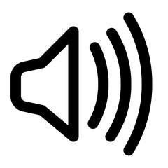 Volume icon with line style