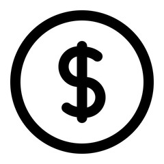 Brightness icon with line style