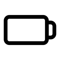 Battery icon with line style