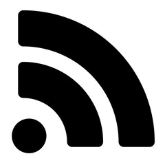 RSS icon with solid style