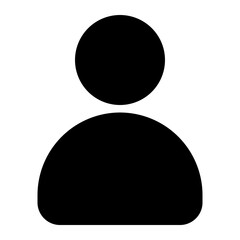 User icon with solid style