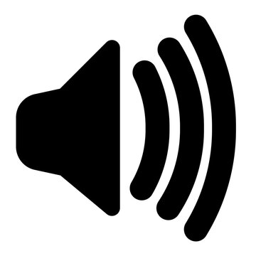 Volume icon with solid style