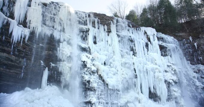 Salmon River Falls Covered in Ice NY