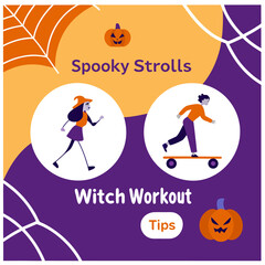 Get into the halloween spirit with these spooky strolls and witch workout tips for an active and festive season