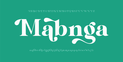 Mabnga modern stylish small alphabet letter logo design