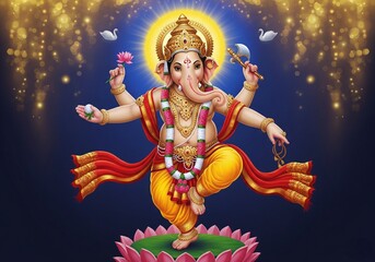 ganesha krishna concept