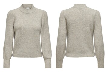 Stylish warm female sweater on white background.
womens winter dress and knitted dress