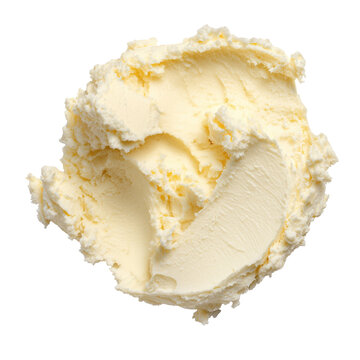 raw shea butter arranged in an elegant, minimalist way on a clean white background. The shea butter appears soft and creamy