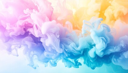 Obraz premium A calming yet energetic visual, ideal for a background or concept of creativity and fluidity.abstract watercolor background